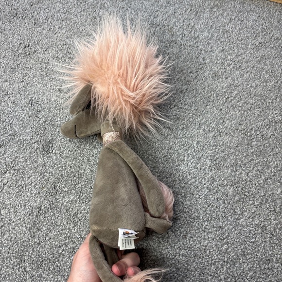 Jellycat Fancy Poodle London Penelope plush stuffed toy dog pink gray glam doll - Picture 5 of 11
